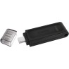 Kingston DataTraveler 70 Memoria USB Tipo C 32GB - USB-C 3.2 Gen 1 - Con Tapa - Color Negro (Pendrive)