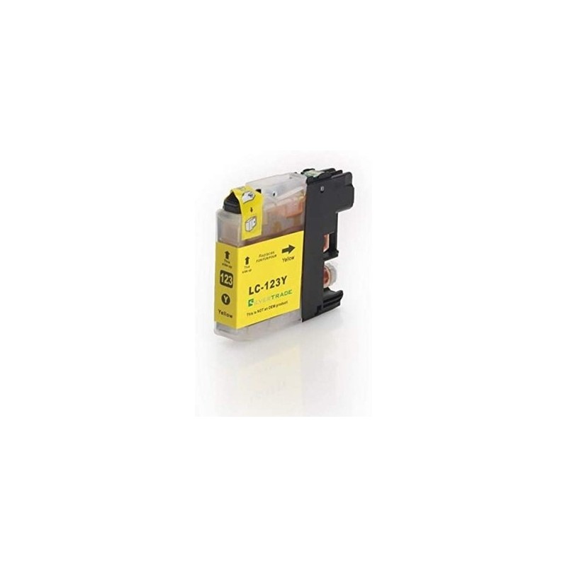 TINTA COMPATIBLE BROTHER 123 LC AMARILLO