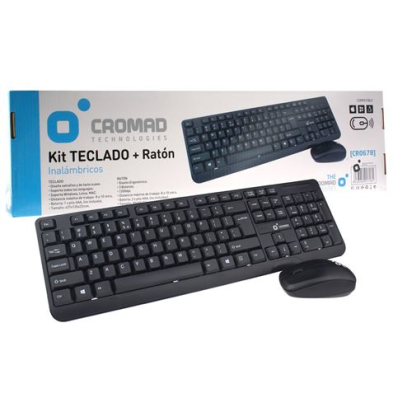 KIT TECLADO + RATÓN INALÁMBRICOS CROMAD